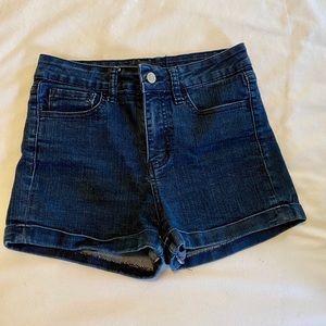 High Rise Denim Shorts